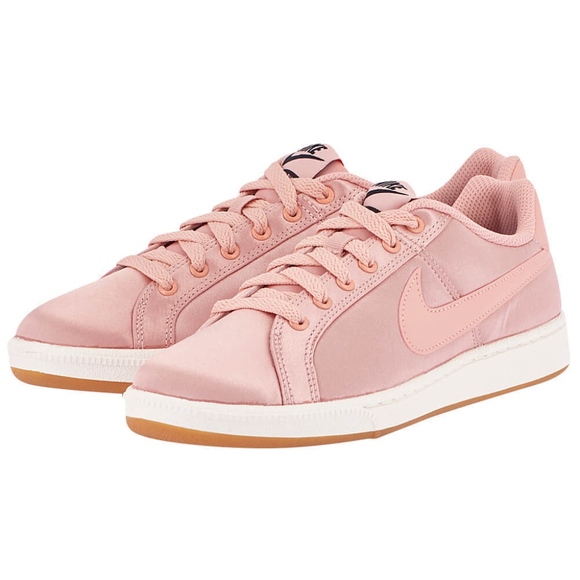 pink satin nike shoes